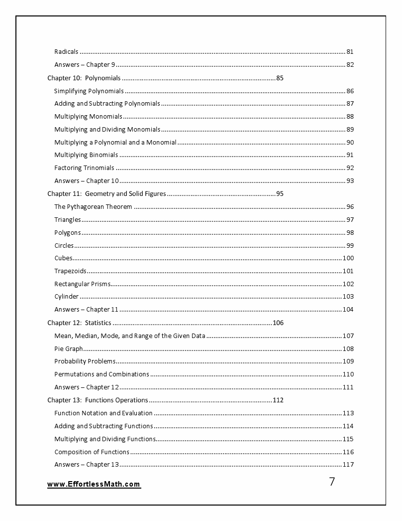 Comprehensive ASVAB Math Practice Book 2020 2021 Complete Coverage