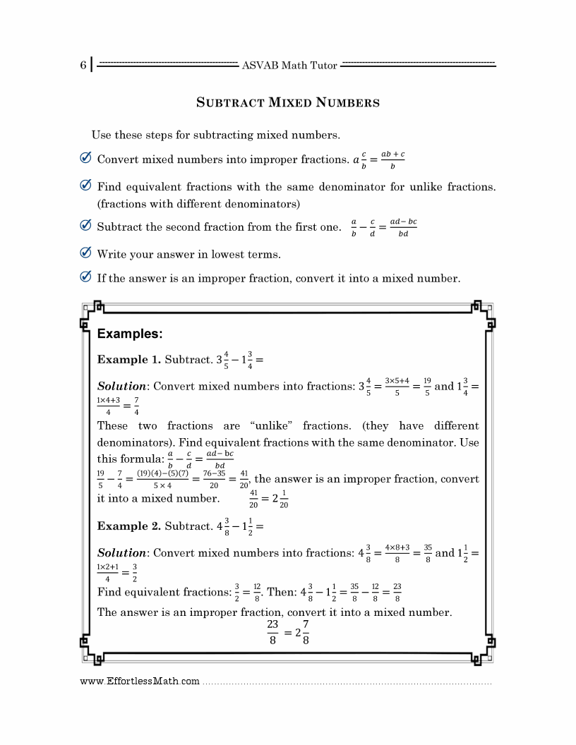 asvab geometry formulas