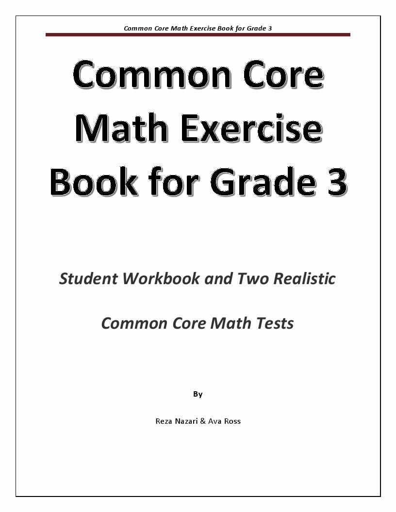 Common Core Math Exercise Book for Grade 3: Student Workbook and Two ...