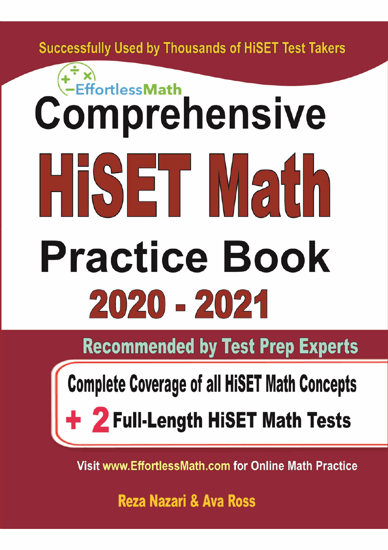 Comprehensive HiSET Math Practice Book 2020 – 2021: Complete Coverage ...