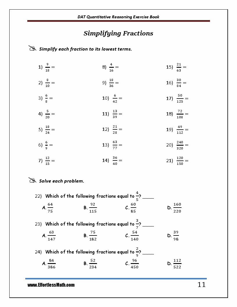 DAT Quantitative Reasoning Exercise Book: Student Workbook and Two ...