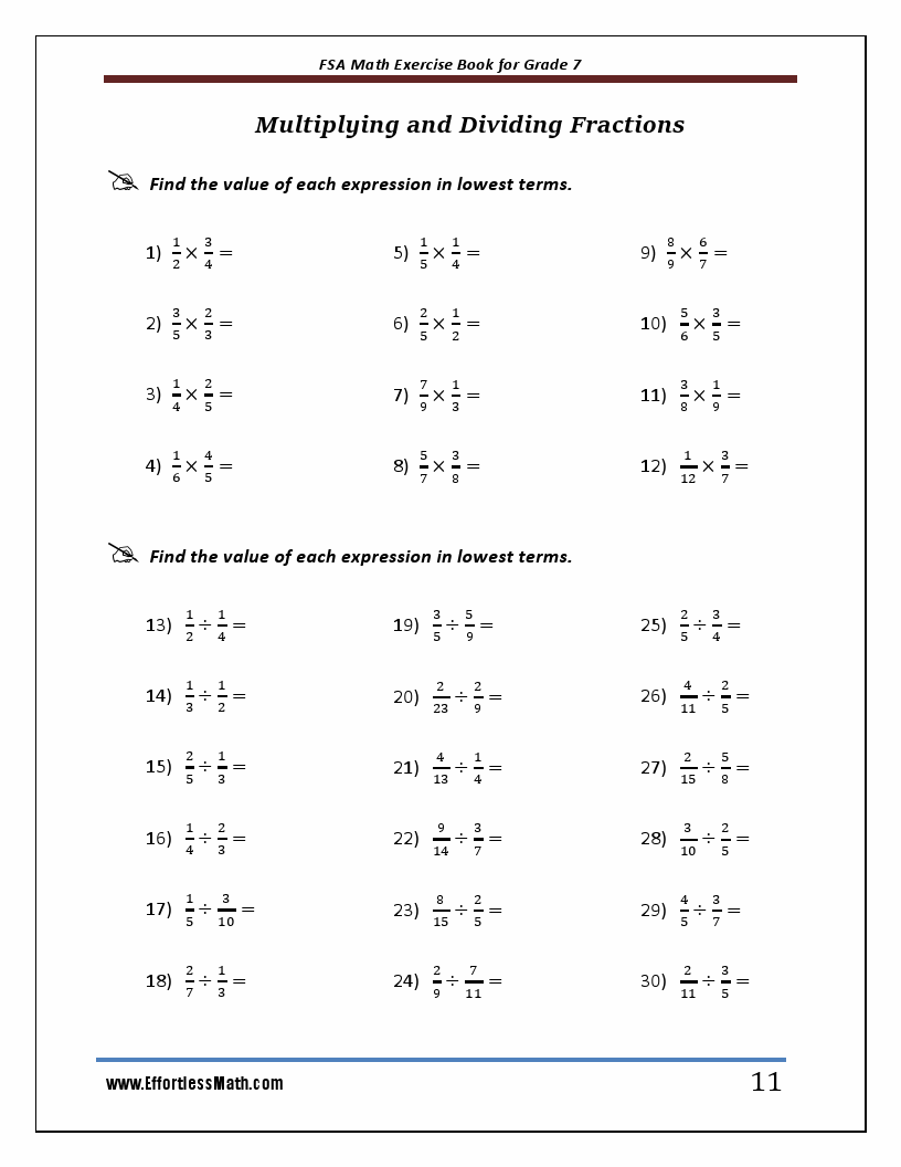 fsa math practice test question for 3 grade