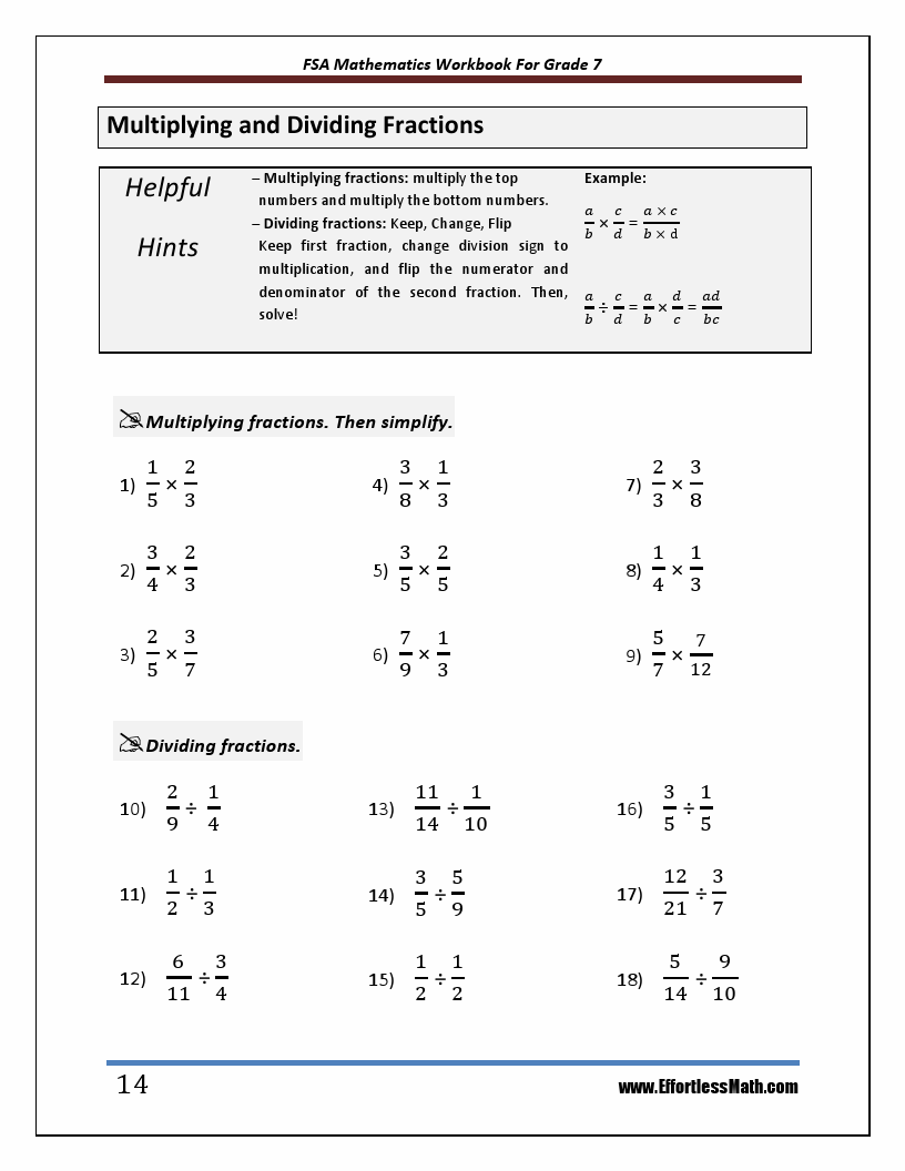 fsa math practice 4th grade
