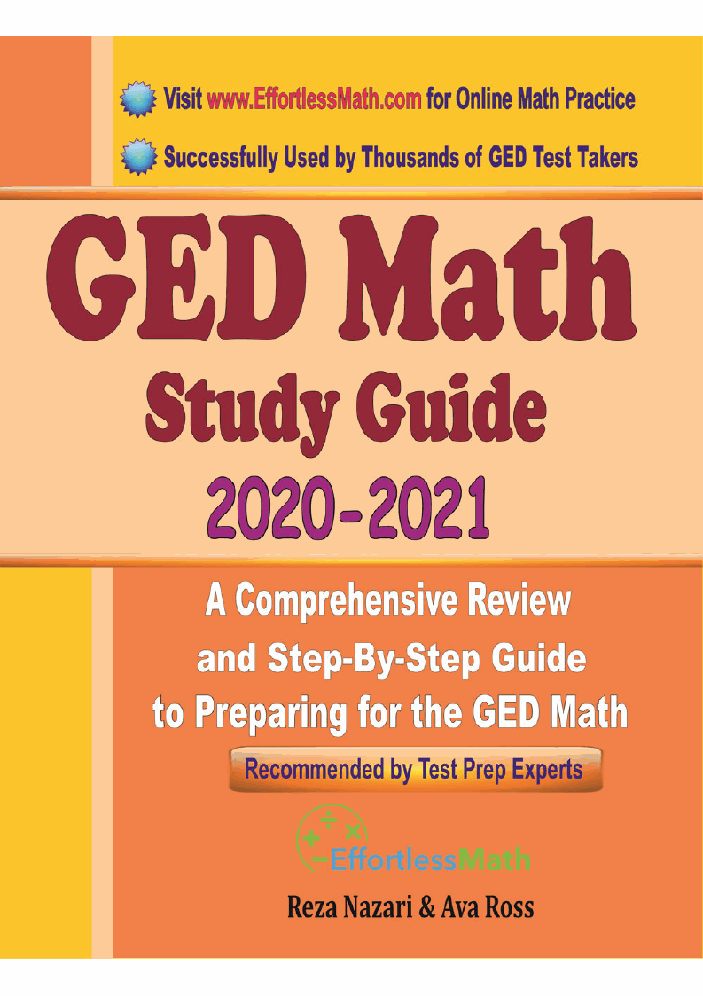 GED Math Study Guide 2020 2021 A Comprehensive Review and StepBy