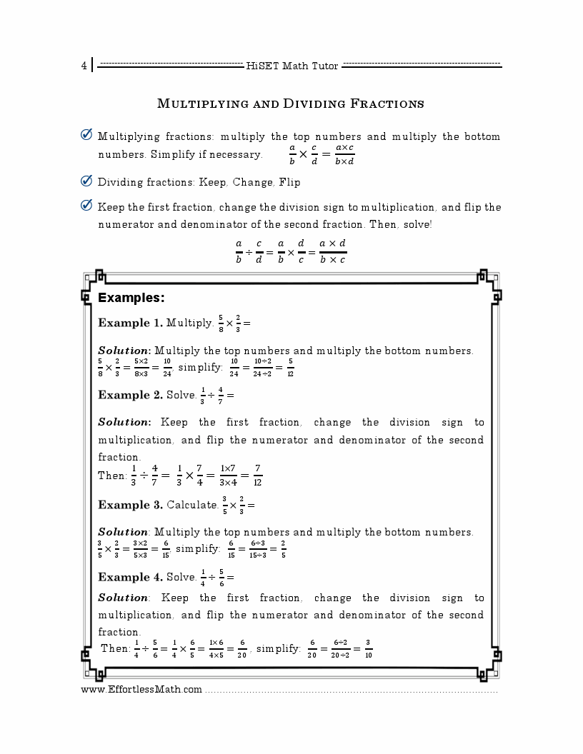 printable hiset math practice test 2018