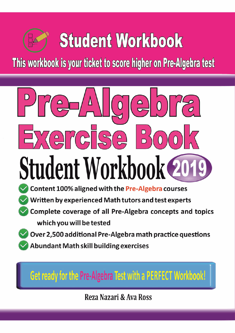 Pre-Algebra Exercise Book: Student Workbook - Effortless Math: We Help ...