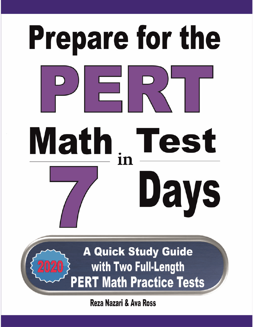 pert test study guide