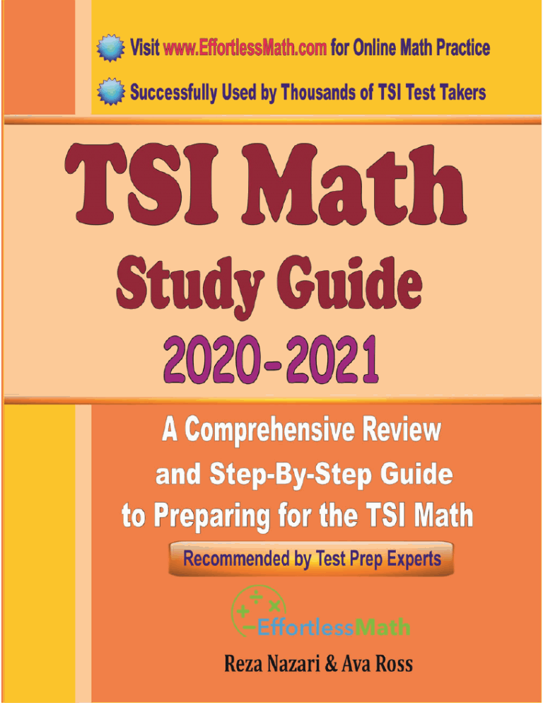 Top 10 TSI Math Prep Books (Our 2021 Favorite Picks) Effortless Math