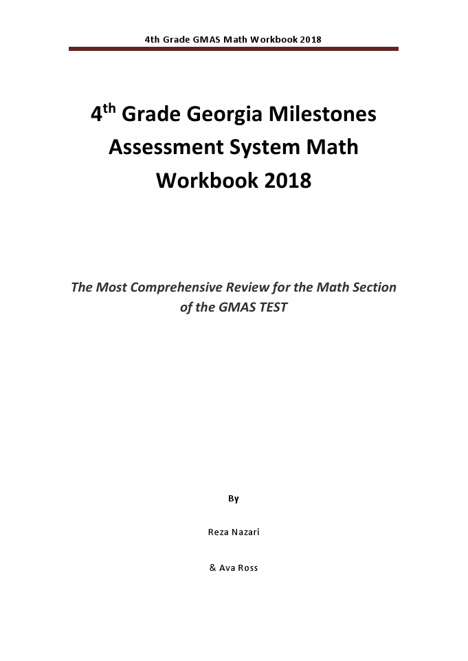 4th Grade Georgia Milestones Math Workbook 2018 The Most Comprehensive Review For The Math 9370
