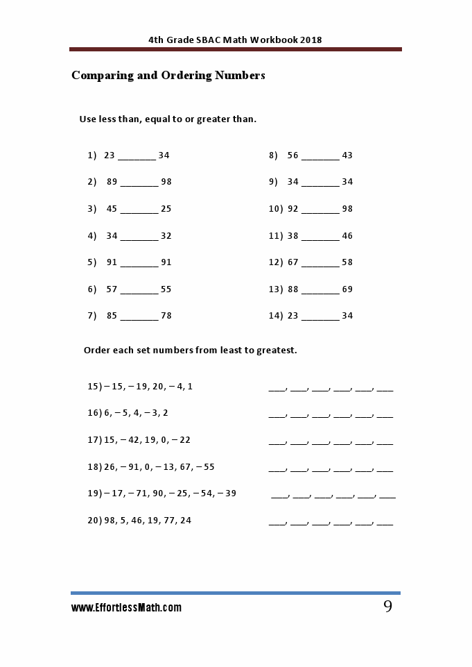 4th Grade SBAC Math Workbook 2018: The Most Comprehensive Review for ...