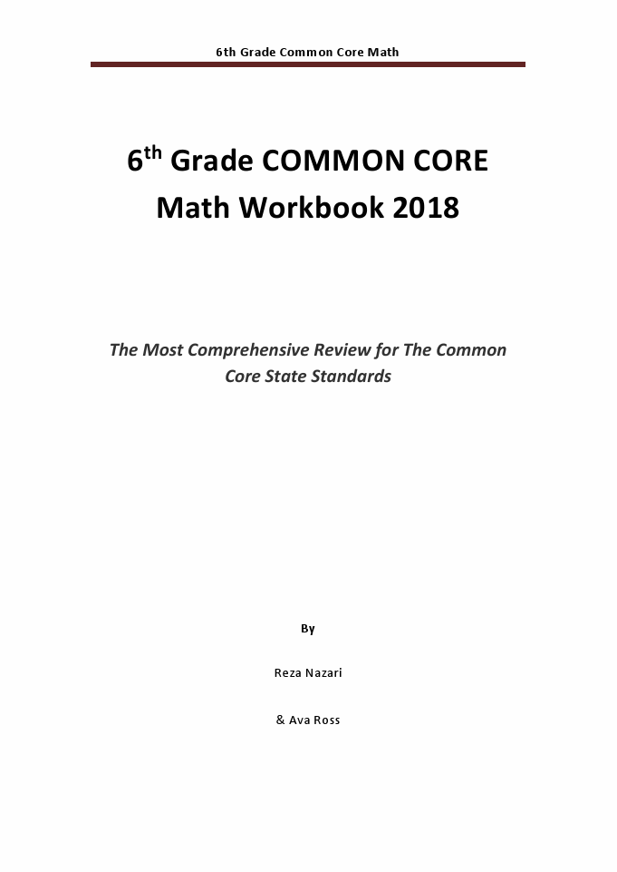 6th Grade Common Core Math Workbook: The Most Comprehensive Review for ...