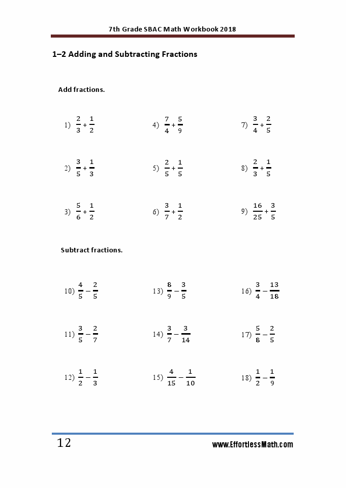 7th Grade SBAC Math Workbook 2018: The Most Comprehensive Review for ...