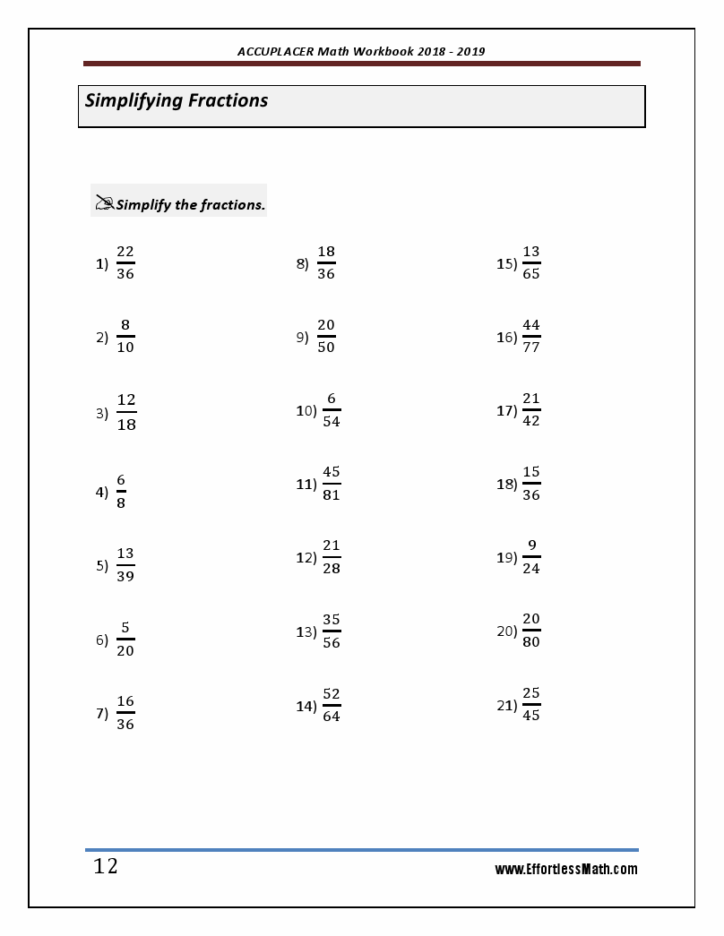 accuplacer math practice tests for maricopa college