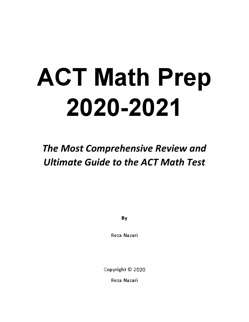 Exam ACT-Math Bible