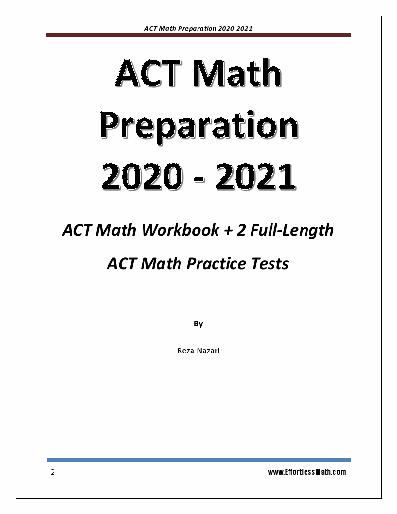 Act Math Worksheets Pdf