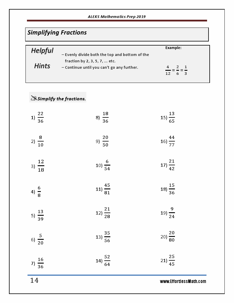 ALEKS Mathematics Prep 2019 A Comprehensive Review and Ultimate Guide