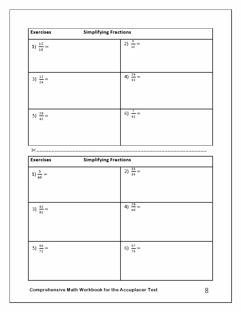 accuplacer math practice sample