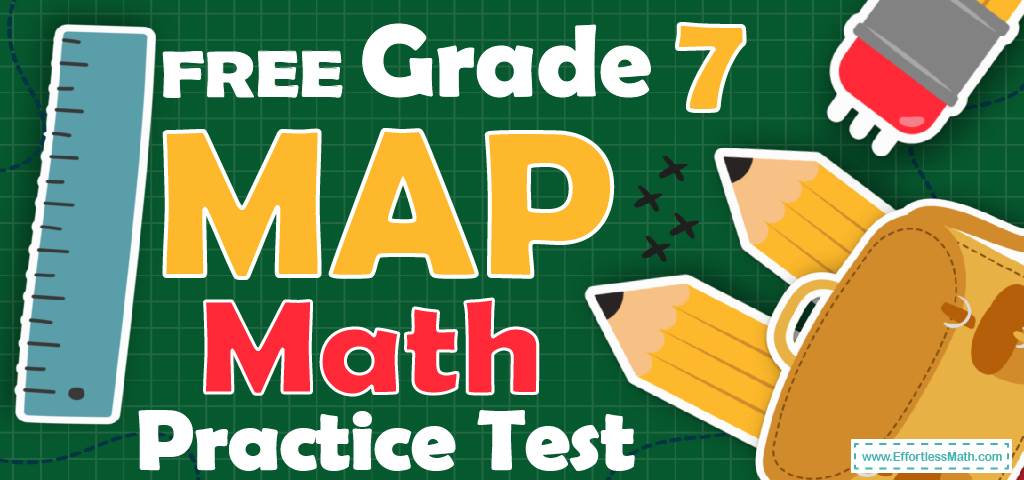 FREE Grade 7 MAP Aspire Math Practice Test Cover 