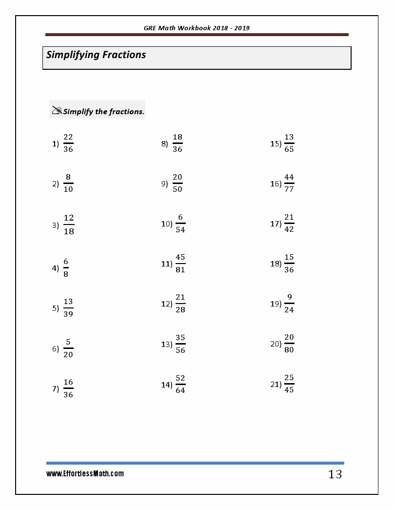 GRE Math Workbook 2018 – 2019: The Most Comprehensive Review for the ...