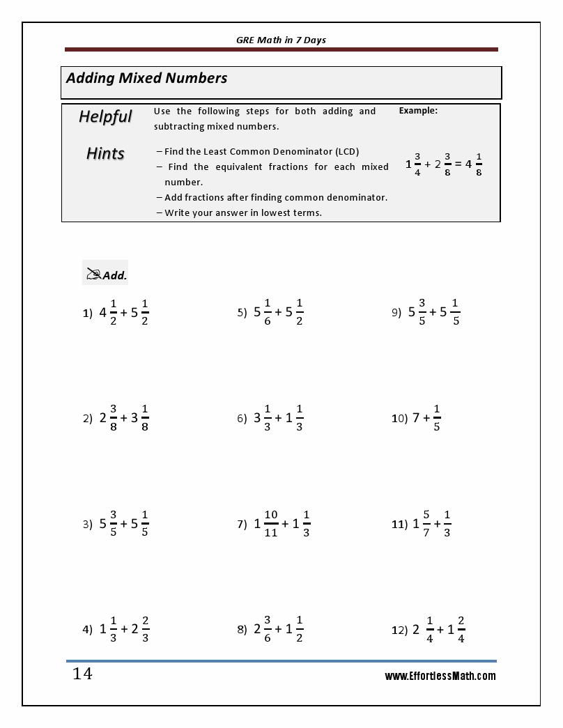 GRE Math in 7 Days: Step-By-Step Guide to Preparing for the GRE Math ...