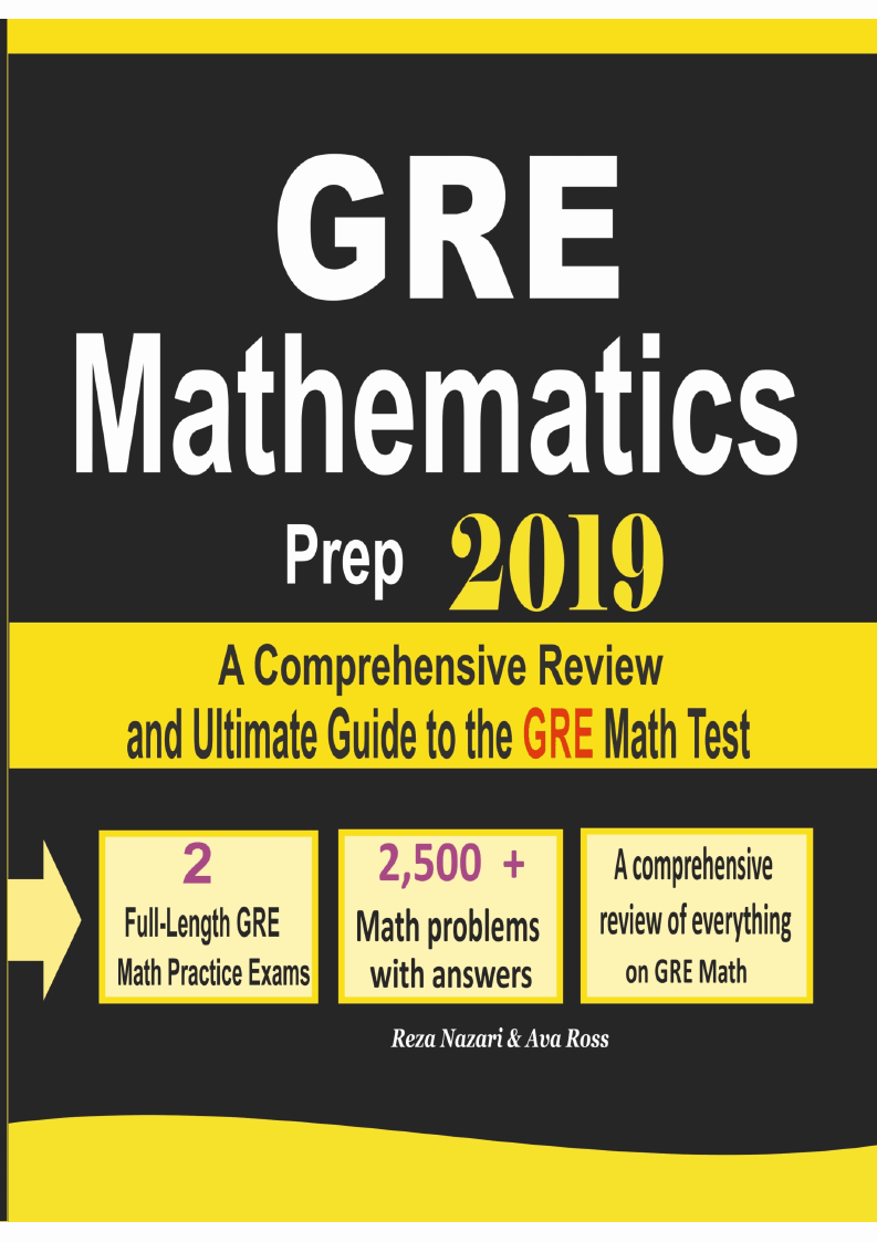 gre math practice test book