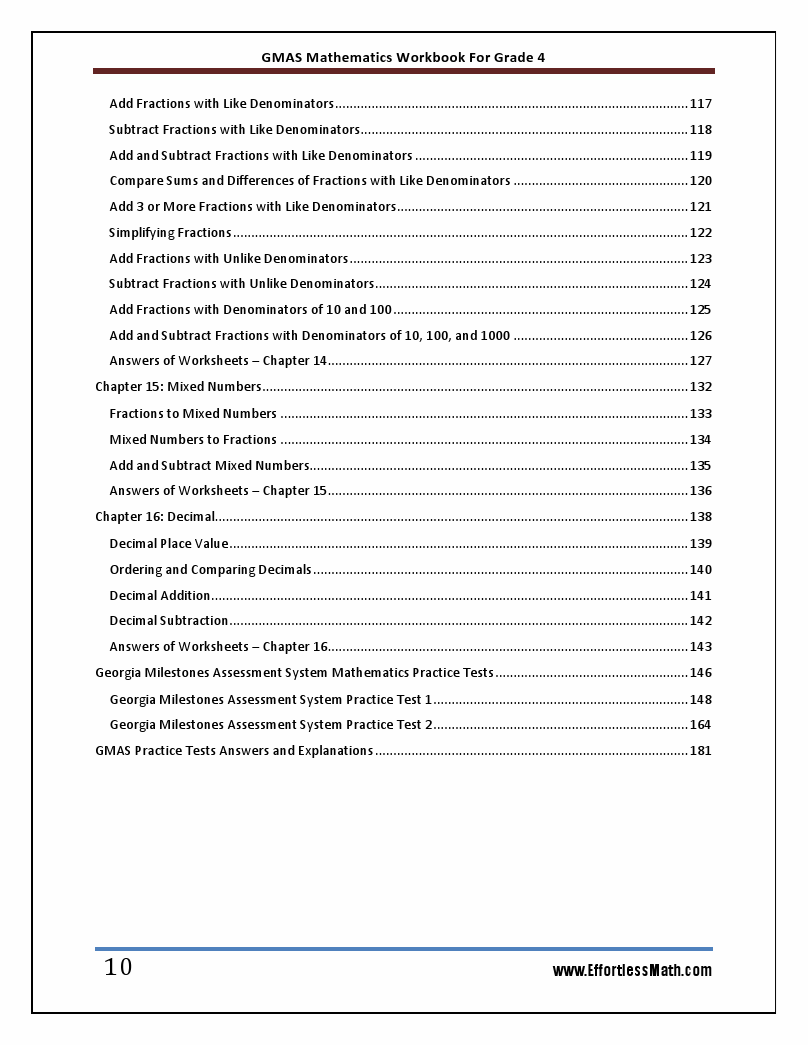 Georgia Milestones Mathematics Workbook For Grade 4 Step By Step Guide To Preparing For The 9995