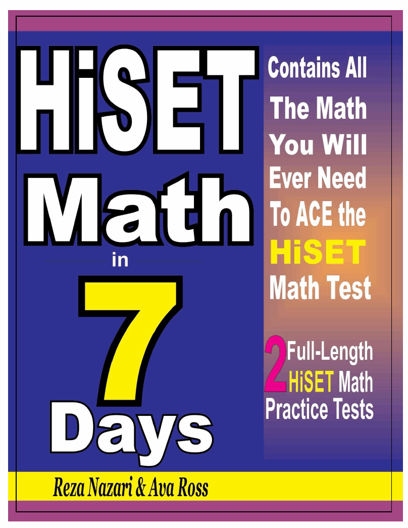 hiset math practice test 2021 pdf