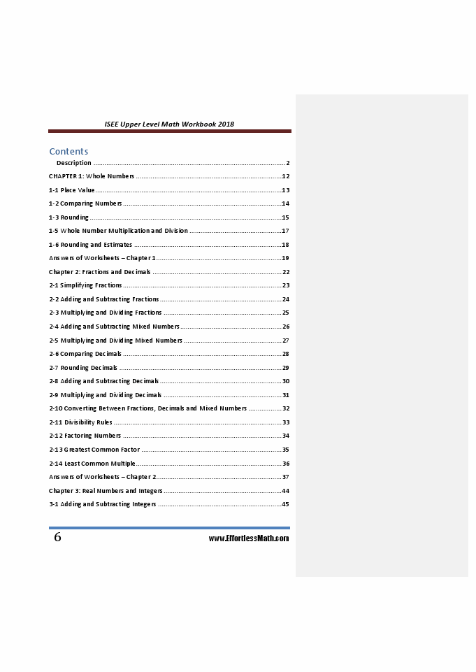 ISEE UPPER LEVEL Math Workbook 2018: The Most Comprehensive Review For ...