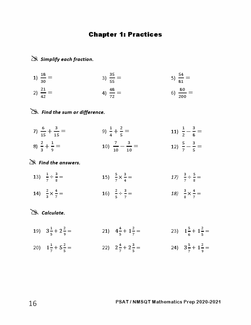 psat practice test math section answers