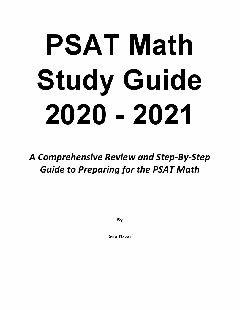 PSAT Math Study Guide 2020 2021 A Comprehensive Review and StepBy