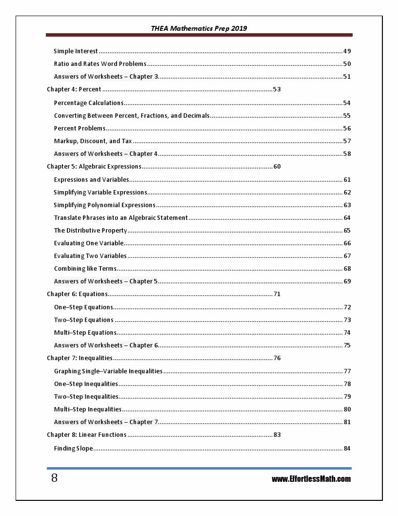 THEA Mathematics Prep 2019: A Comprehensive Review and Ultimate Guide ...