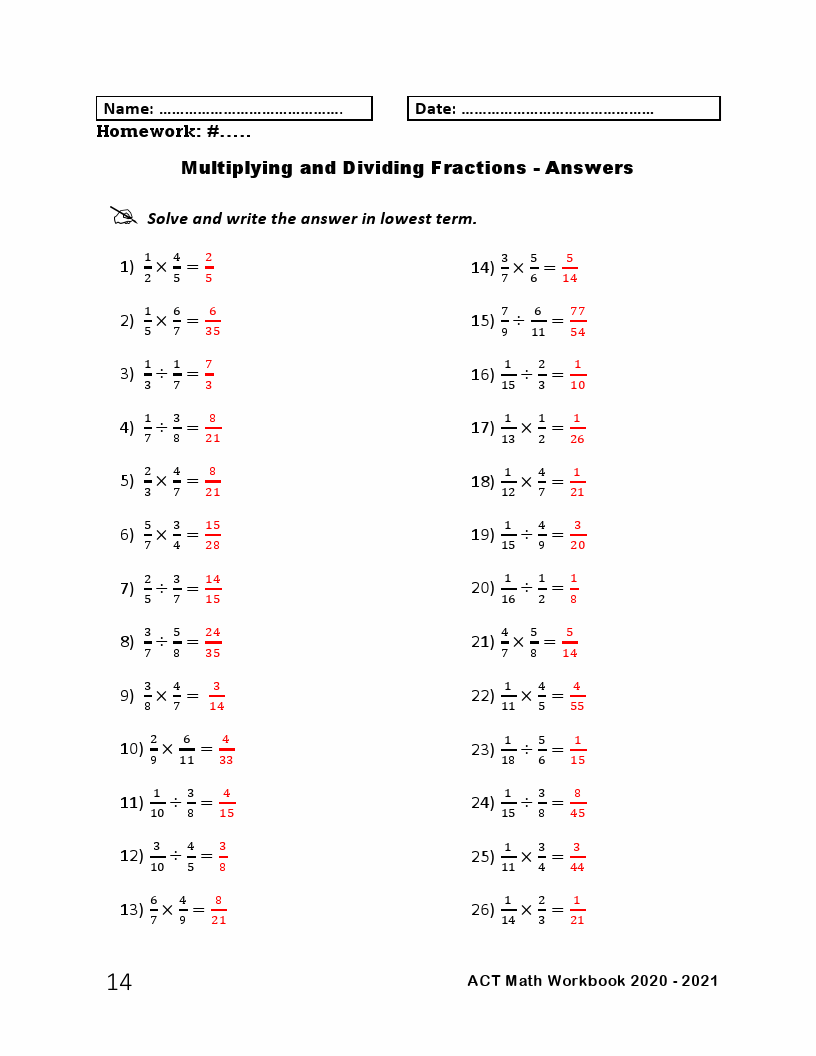 ACT Math Workbook 2020 – 2021: The Most Comprehensive Review for the ...