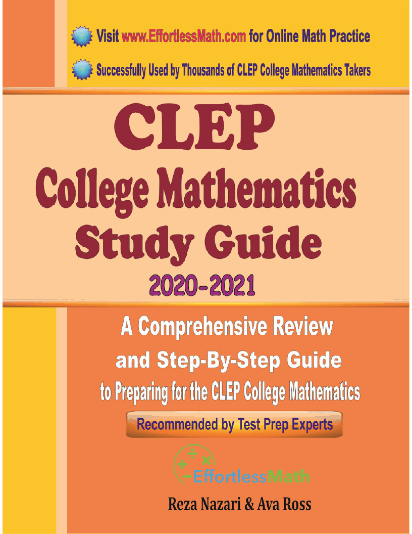 CLEP College Mathematics Study Guide 2020 – 2021: A Comprehensive ...