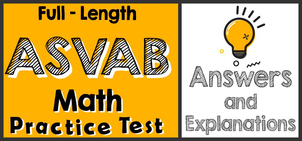 asvab math practice test printable