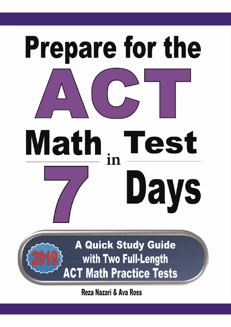 ACT-Math Latest Exam Book