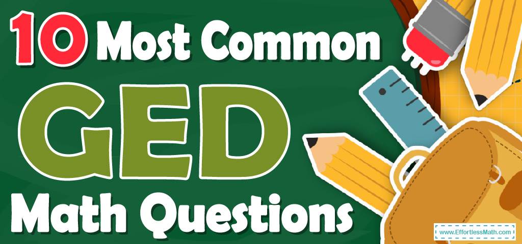 10 Most GED Math Questions COVER 