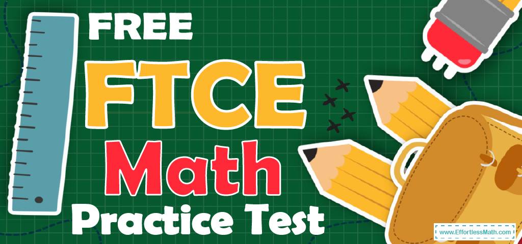 6th Grade Math Practice Test With Answer Key