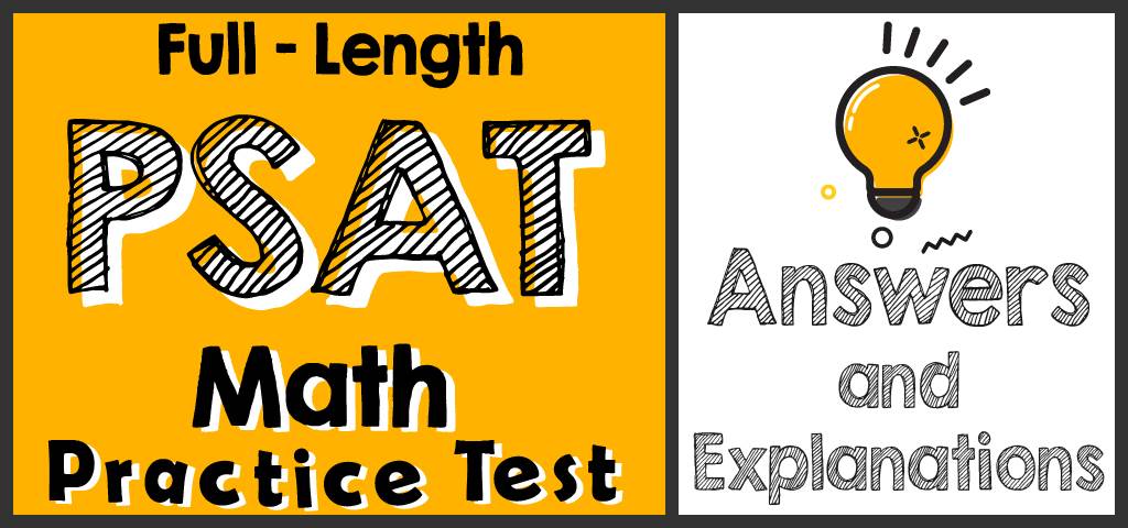 psat math practice test with answers
