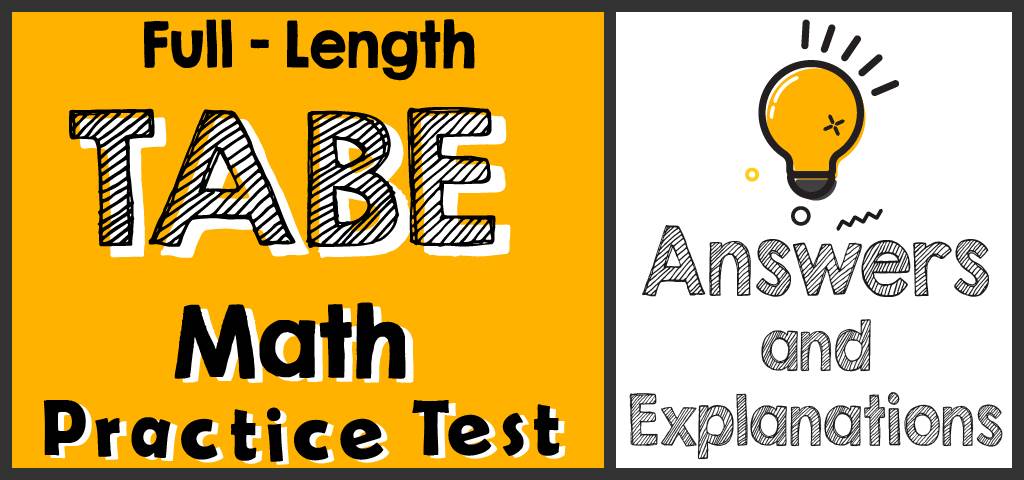 Free TABE Math Practice Test 