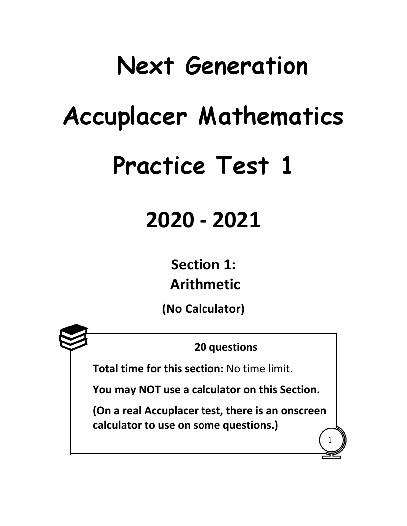 accuplacer math practice test with explanations