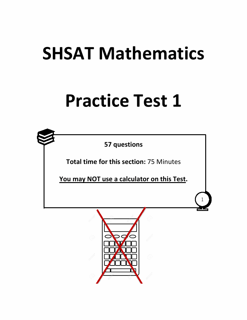 5 SHSAT Math Practice Tests Extra Practice to Help Achieve an