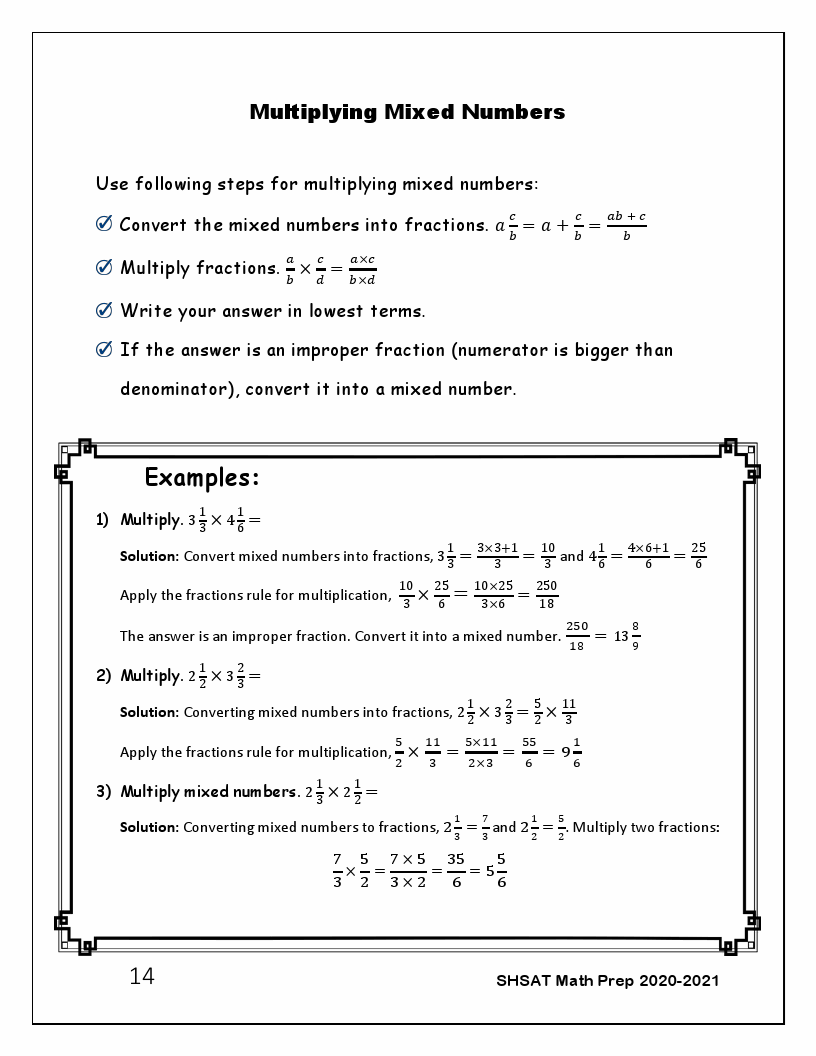 SHSAT Math Preparation 2020 – 2021: SHSAT Math Workbook + 2 Full-Length ...