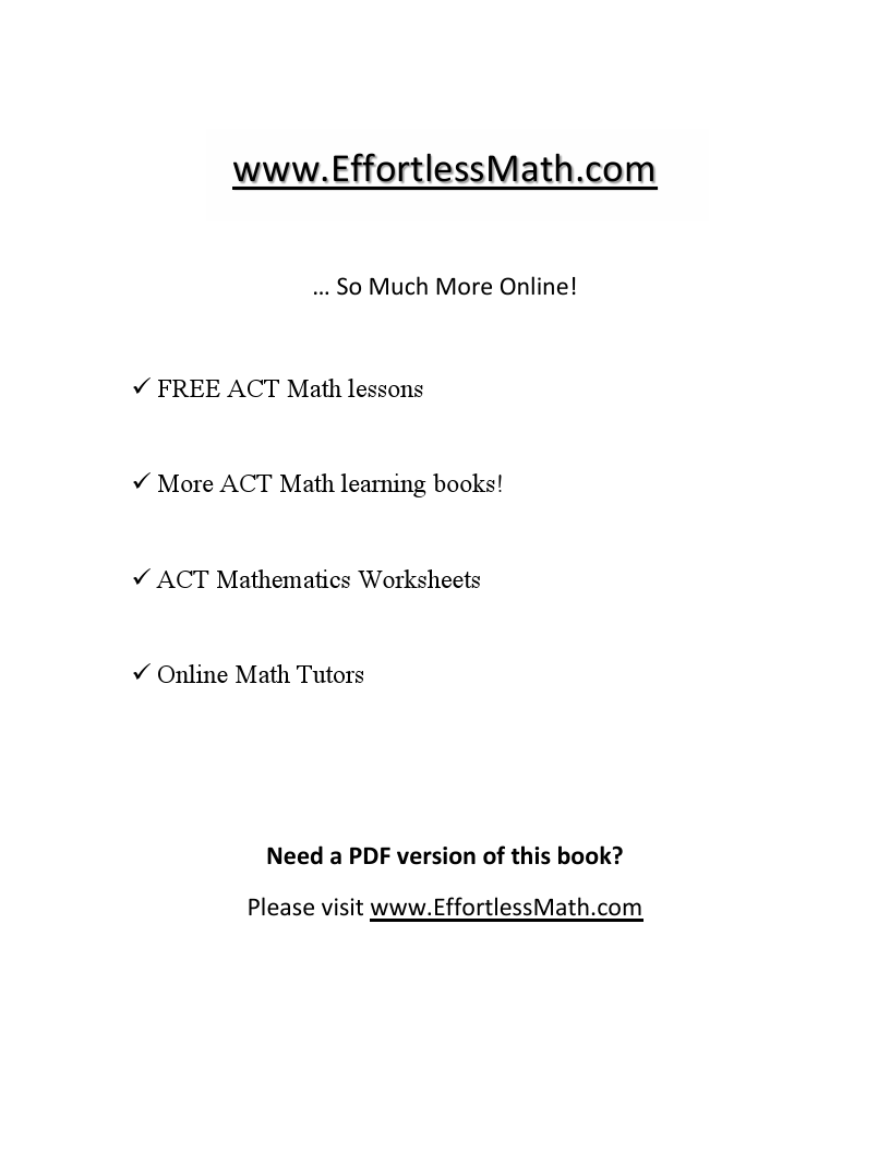 act math practice test pdf 2016