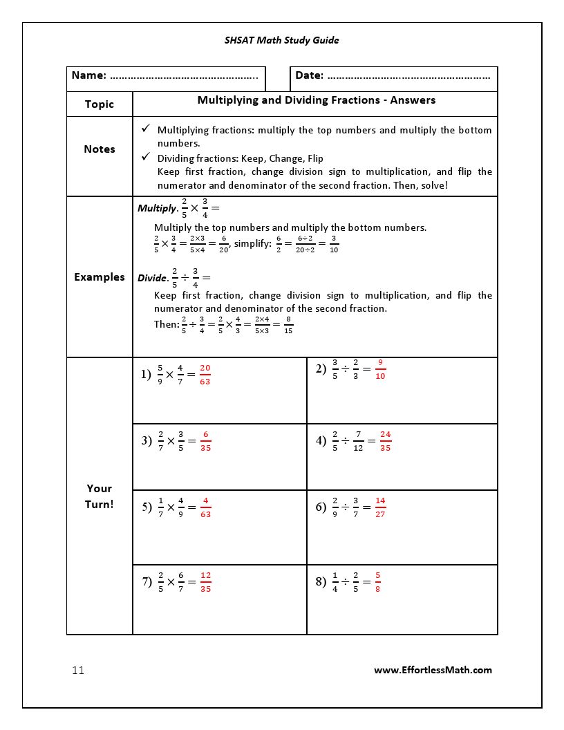 SHSAT Math Study Guide 2020 2021 A Comprehensive Review and StepBy