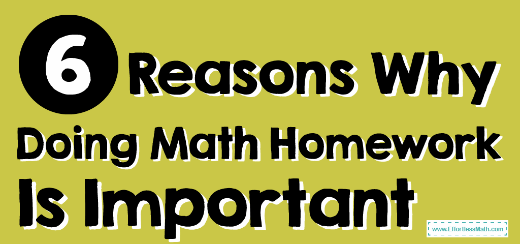 importance of homework in mathematics