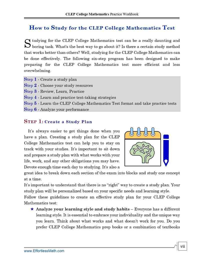 CLEP College Mathematics Practice Workbook: The Most Comprehensive ...