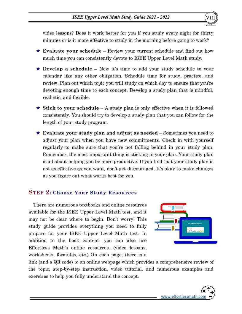 ISEE Upper Level Math Study Guide: Step-By-Step Guide to Preparing for ...