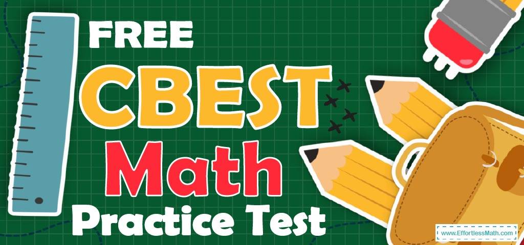 cbest math practice test 2019