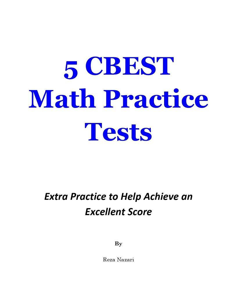 cbest math practice test video