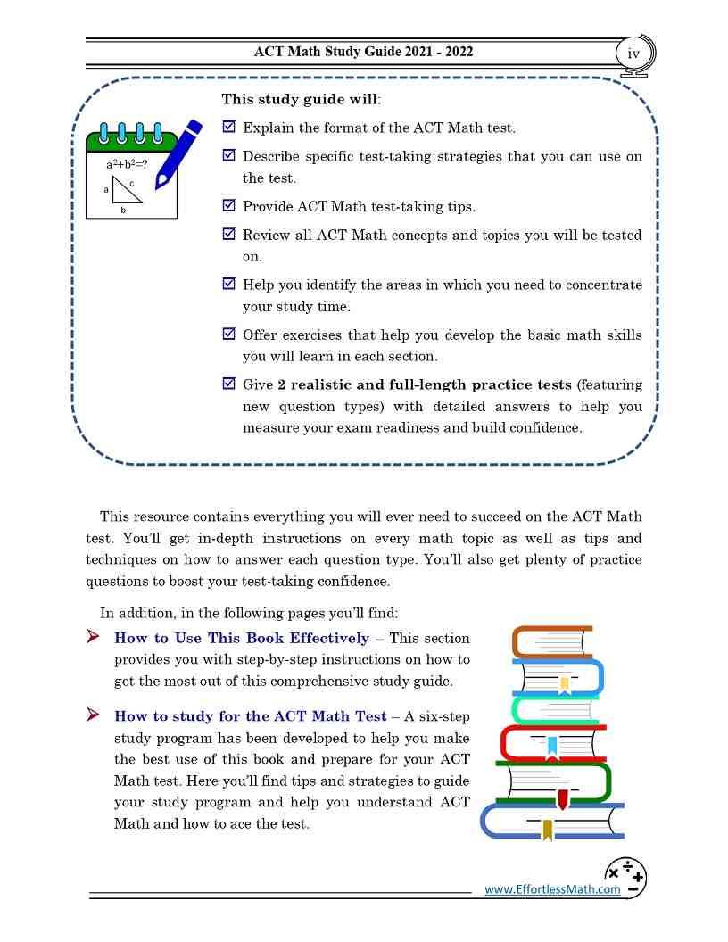 ACT Math Study Guide: Step-By-Step Guide to Preparing for the ACT Math ...